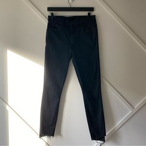 Mother Stunner Zip Ankle Fray High Rise Ankle Skinny Jeans -  30